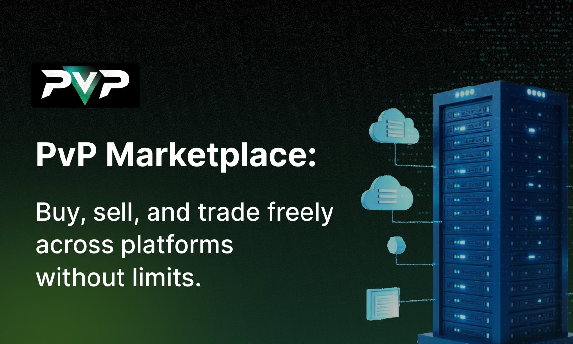 Traditional gaming marketplaces limit what you can do with your in-game assets. PvP changes that by giving players full control.

Own your assets - what you earn is truly yours.
Trade freely - buy, sell, or stake in a decentralized marketplace.
Cross-platform compatibility - your