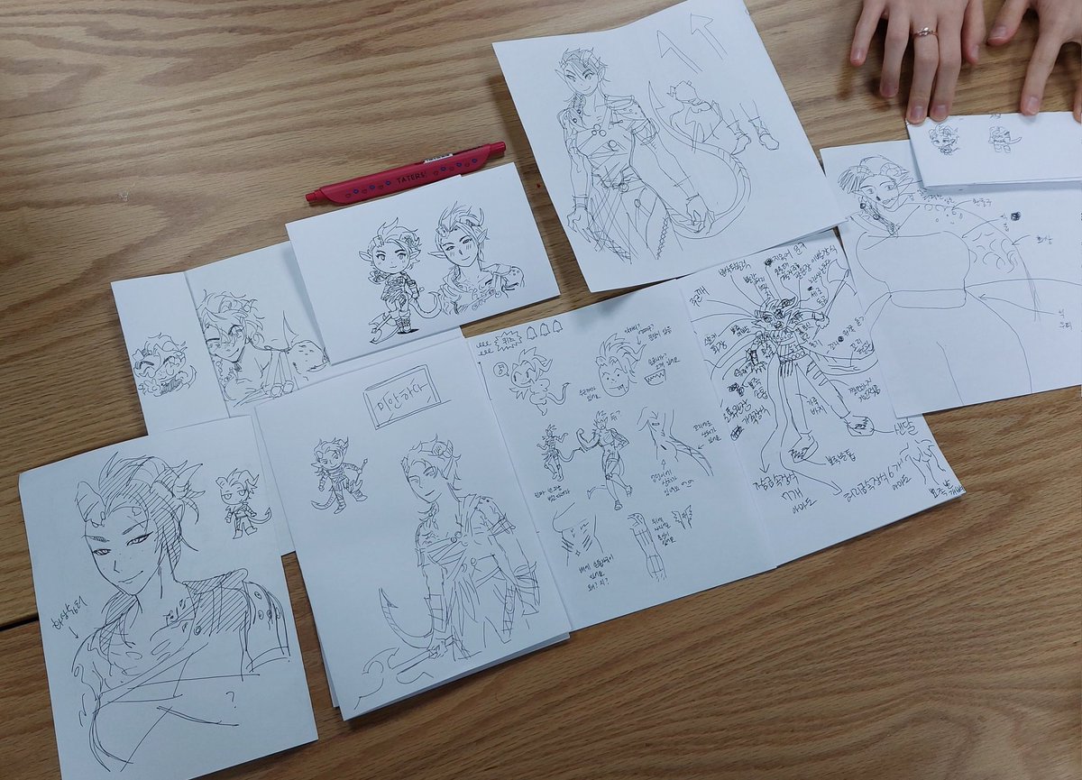 안보고 카를라크 그리기 대회 (오른쪽 중요함.)