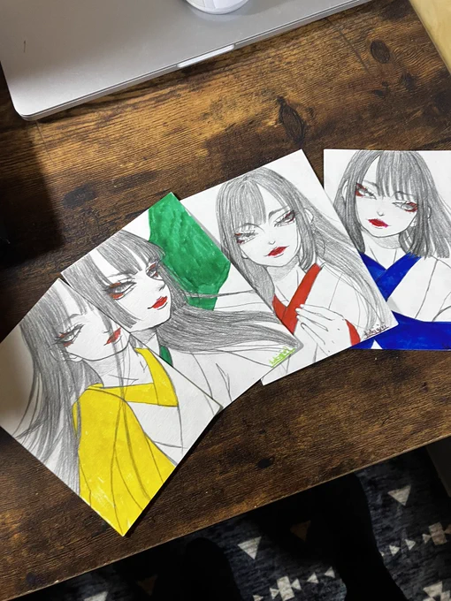 こんなイラストでフレームレス展に参加させて頂いています。何卒 