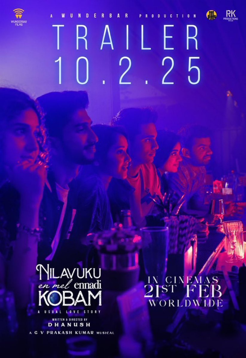 kollywoodnow's tweet image. Dhanuh's #NEEK  Trailer to drop on Feb 10th!  

#Dhanush | #DD3 | #GVPrakash