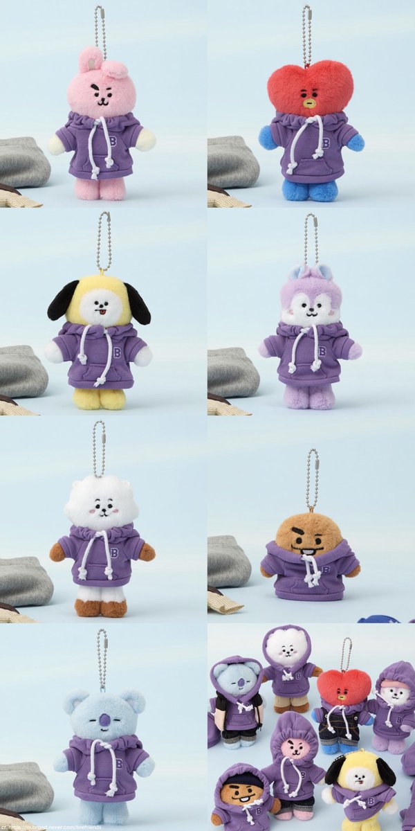 BT21の紫パーカーぬいぐるみ「PURPLE PETIT BASIC」が発売決定