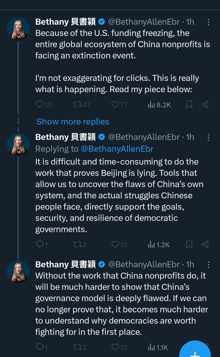 WhileTravelling's tweet photo. I share facts from China as a foreigner living in Shanghai for more than a decade. But some people can’t handle the truth.

Every time I talk about China’s rapid development, the same tired comment pops up: “Stop glorifying China!”

Listen, folks, with this level of ignorance, facing the future is impossible. If you think calling something good automatically makes it bad, that’s not logic, that’s bitterness, insecurity, and sheer intellectual rot.

For years, a manufactured narrative has been drilled into your subconscious:
“If something good happens in Asia, it must be Japan. If something bad happens, it must be China.”
That’s not reality, that’s propaganda.

If you actually learned about what Japan did in Nanjing, you’d choke on your own disbelief. But instead, the only words you parrot are: “Tank” and “Uyghurs.”

When I point out that these talking points, some people lose their minds. I have Uyghur friends and neighbors living here and I share a part of their lives but guess what? They choose to ignore.  It’s not just me saying this, Uyghurs themselves post about their lives, homes, and jobs openly on social media. Go look. See for yourself. No one is here to convince you.

China Is Advancing at Lightspeed. But Some People Need to Keep Pretending It’s Collapsing. Spreading “China is falling apart!” narratives while the country is making historic progress? That’s not ignorance, that’s deliberate deception. And who does this deception hurt? Investors, business leaders, families planning their children’s education.

Now, what does “China is developing at lightspeed” actually mean? It means tax revenue is invested back into the country, in infrastructure, education,transportation, technology, healthcare, and even space research. Meanwhile, the U.S. spends $1.6 billion in taxpayer money just on propaganda, just to keep up the illusion that it’s still on top. China doesn’t waste money on hype. It just works. And in the long run, results speak louder than spin.

Want to Actually Understand China? Stop Swallowing Anti-China Propaganda. If you want to see reality, first you have to detox from years of Western-funded anti-China disinformation.

The same individuals, organizations, and media outlets that spent years spreading fake, USAID-funded anti-China narratives?
Their funding is drying up, and now they’re crying on social media about how their propaganda can’t be sustained anymore.

So do yourself a favor: Diversify your news sources. Because when you send me badly mistranslated BBC’s articles, I just laugh. BBC was funded by USAID as well. Seriously, stop wasting your time on garbage reporting.

Truth has a funny way of outlasting propaganda. Don’t be shocked when it happens.
