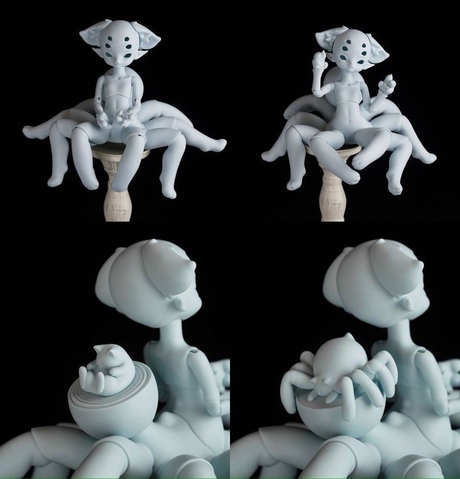 【締切間近⏰】Coral Reef Dollの
期間限定ドールはご覧になりましたか？

斬新なクモ×猫ドール「Spider Cat」🐈

➡dolk.jp/pages/special/…

選べる2種類のヘッドや
オプションの猫耳2種や、ペットの猫＆クモに要注目！

デザイン画も特設ページに掲載中✨

受注期間は、明日2/9(日)23:59まで⏰