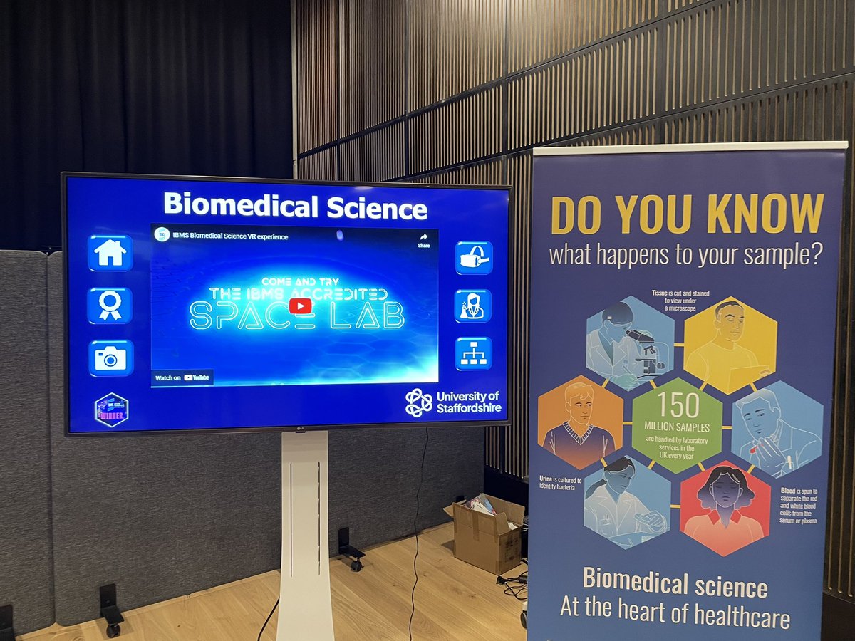 Ian Davies (@staffsbms) on Twitter photo All set up <a href="/UniofStaffs/">University of Staffordshire</a> #NAW2025 Apprenticeship Fair to showcase the multiple routes into #BiomedicalScience, the Science at the Heart of Healthcare 🧫🧪🧬🔬 All set up <a href="/UniofStaffs/">University of Staffordshire</a> #NAW2025 Apprenticeship Fair to showcase the multiple routes into #BiomedicalScience, the Science at the Heart of Healthcare 🧫🧪🧬🔬