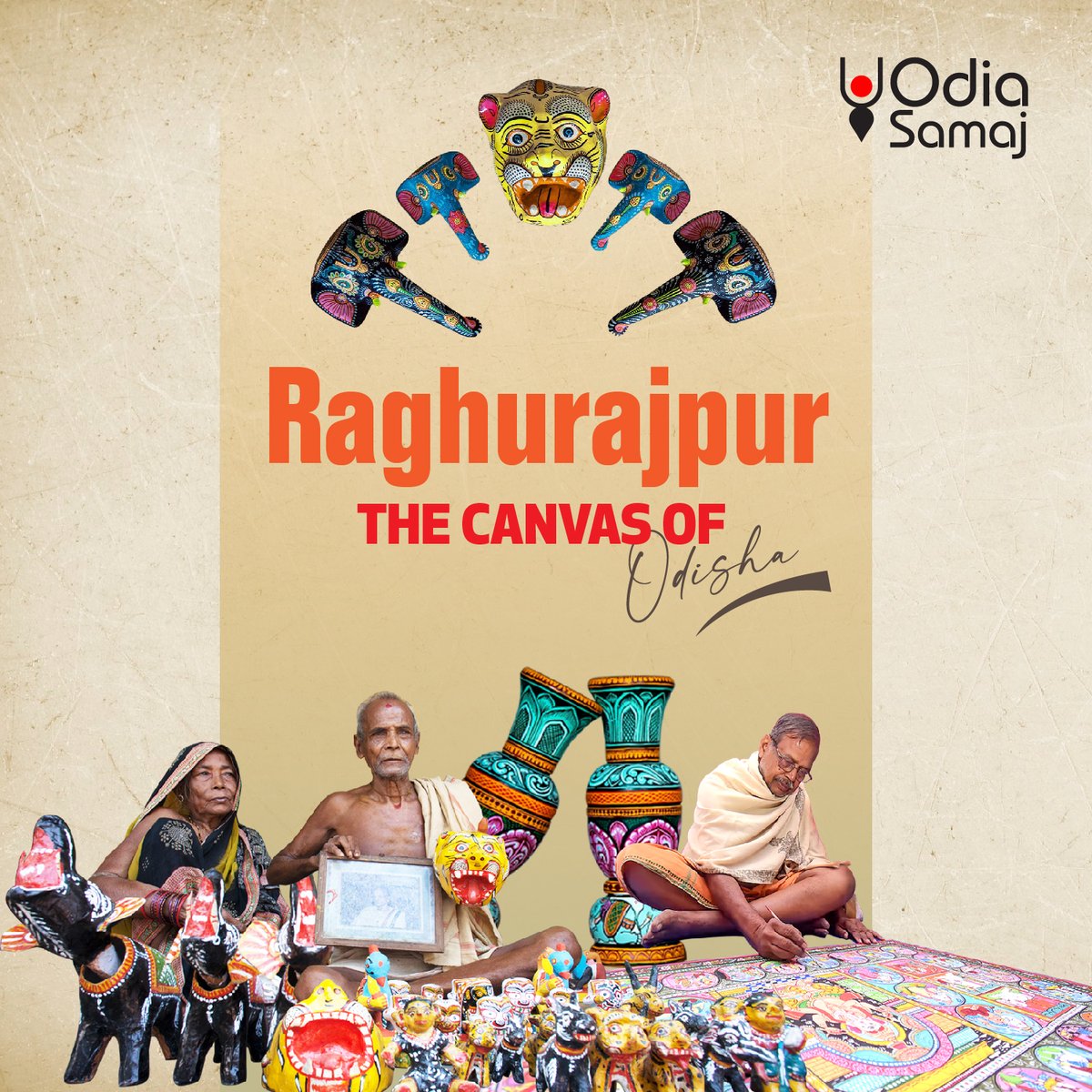 OdiaSamaaj's tweet photo. Discover #Raghurajpur – Where Odisha’s Soul Comes Alive on Canvas! 

Raghurajpur isn’t just a place—it’s an emotion. It is a key tourist destination for travelers who are interested in crafts, hands-on workshops, cultural fabric etc. 

#HeritageVillage #Pattachitra #OdishaTourism https://t.co/7YSFmW6GYq