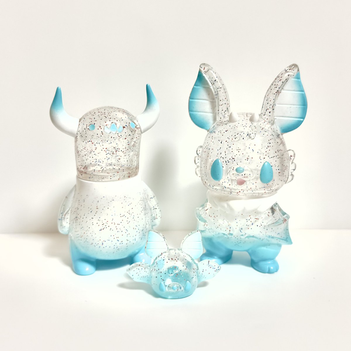 個展限定の極寒ブルブルカラーのボーとパタパタン 最初ボーだけに