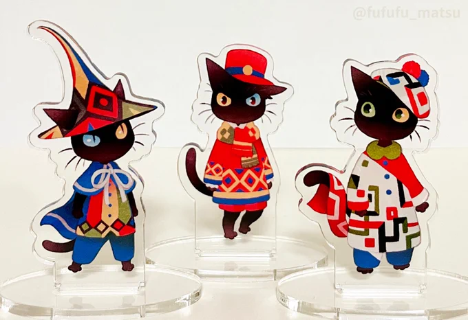 【頒布物紹介】 ❹アクリルスタンド 過去に描いた創作キャラクターの絵を、アクリルスタンドにしたものです。 ※組み立てはご自身で行っていただく必要があります。 今回の頒布物は以上となります!よろしくお願いいたします #COMITIA151