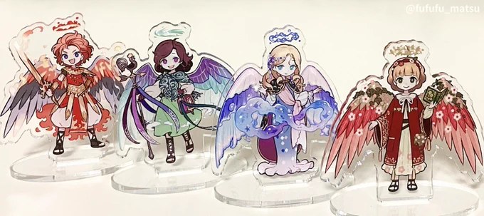 【頒布物紹介】 ❹アクリルスタンド 過去に描いた創作キャラクターの絵を、アクリルスタンドにしたものです。 ※組み立てはご自身で行っていただく必要があります。 今回の頒布物は以上となります!よろしくお願いいたします #COMITIA151