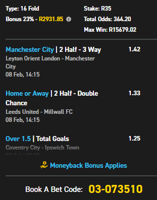 LwadsMlilwana's tweet photo. ✅We'll continue to look for the #RegistrationFees📚📝🎓 @Easybet_SA
✅Kickoff @14h15 Total Odds 364⚽️
✅Betslip Code 03-073510
✅Join for R50 Sign Up Bonus + 25 Bonus Spins, T&Cs Apply, 18 +💛🤞 https://t.co/nLePYLndaM
