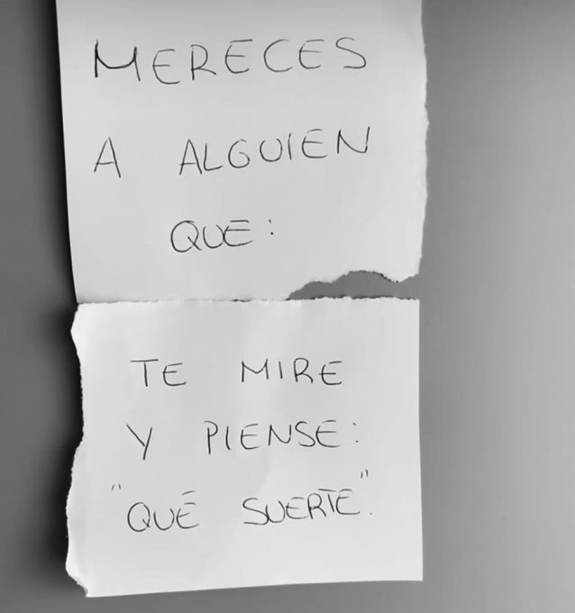 que suerte.