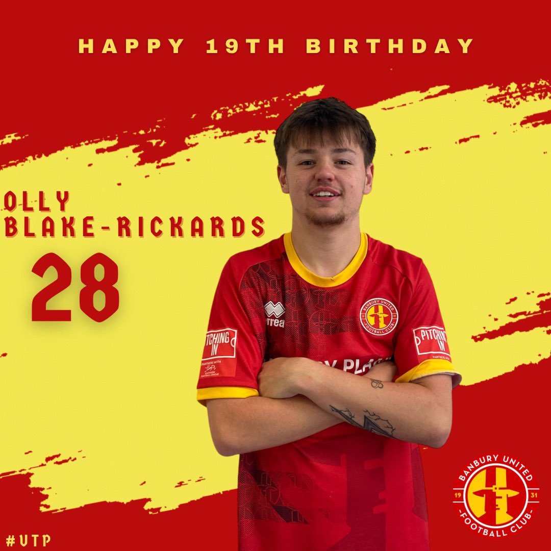 Happy 19th Birthday to midfielder Olly Blake-Rickards 
Have a great day Olly 🎉🎂