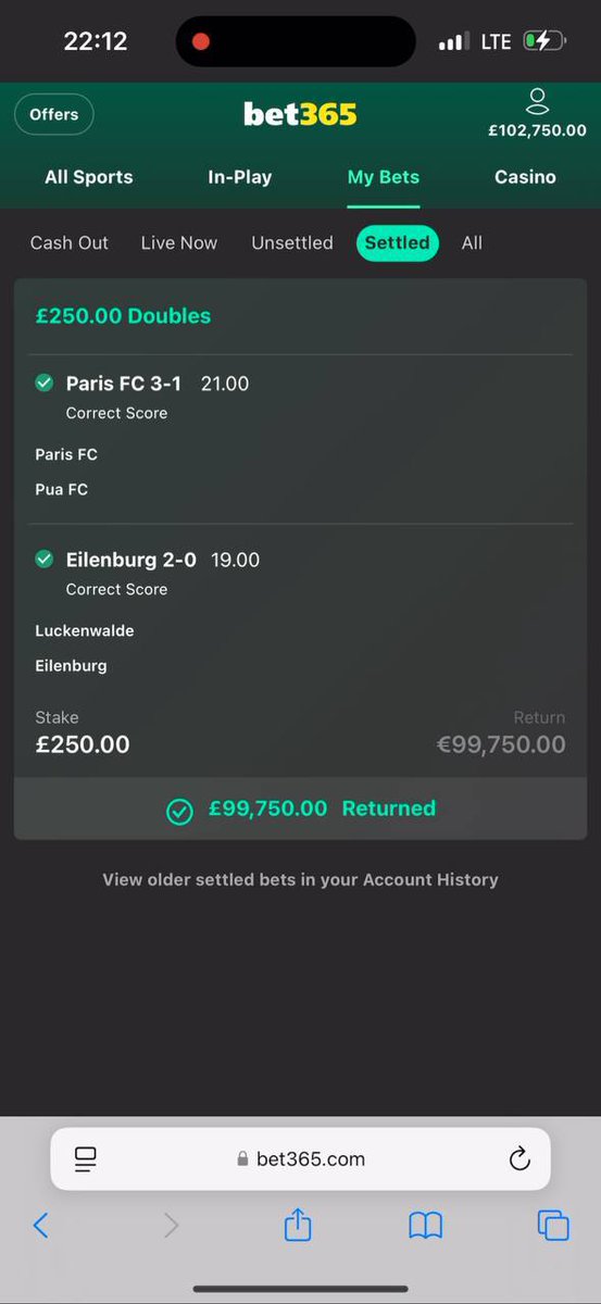 £250 Successfully Returned £99,750🏆.
Fixed Tips/Free Tips posted in my telegram channel, link in my bio