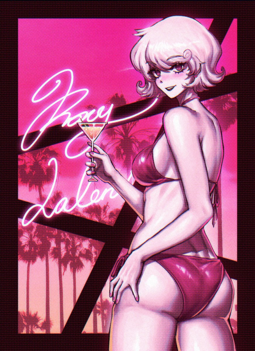 bubionstrike's tweet photo. Roxy in …Vice City
#Homestuck
#Roxylalonde https://t.co/vRxXWaSv15