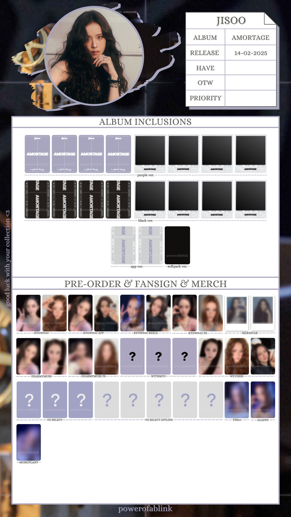 BLACKPINK THE ALBUM -JP Ver. JISOO おまけ付き 【公式通販】