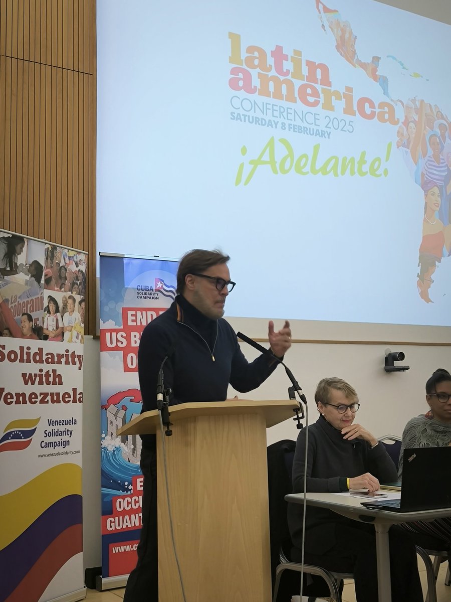 VSC (@vensolidarity) on Twitter photo Despite harsh unilateral coercive measures, Venezuela still provides practical solidarity to its neighbours, many of which are former British colonies.
HE Felix Plasencia at <a href="/LatAmericaConf/">Latin America Conference - ¡Adelante!</a> Despite harsh unilateral coercive measures, Venezuela still provides practical solidarity to its neighbours, many of which are former British colonies.
HE Felix Plasencia at <a href="/LatAmericaConf/">Latin America Conference - ¡Adelante!</a>