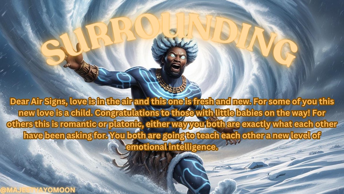 majestyayomoon's tweet photo. Daily Reading
Timeless
Day 9
Air Signs... Your Somebodies New Love
#majestyayomoon #airsigns #aquarius #aquariussigns #gemini #geminisigns #libra #librasigns #tarotreading #channeledreading https://t.co/37JC1f2X1Y