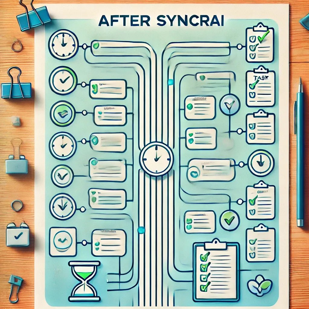 syncrai_sol's tweet image. Before SYNCRAI: 😰After SYNCRAI: 😎Experience the difference yourself! #BeforeAndAfter