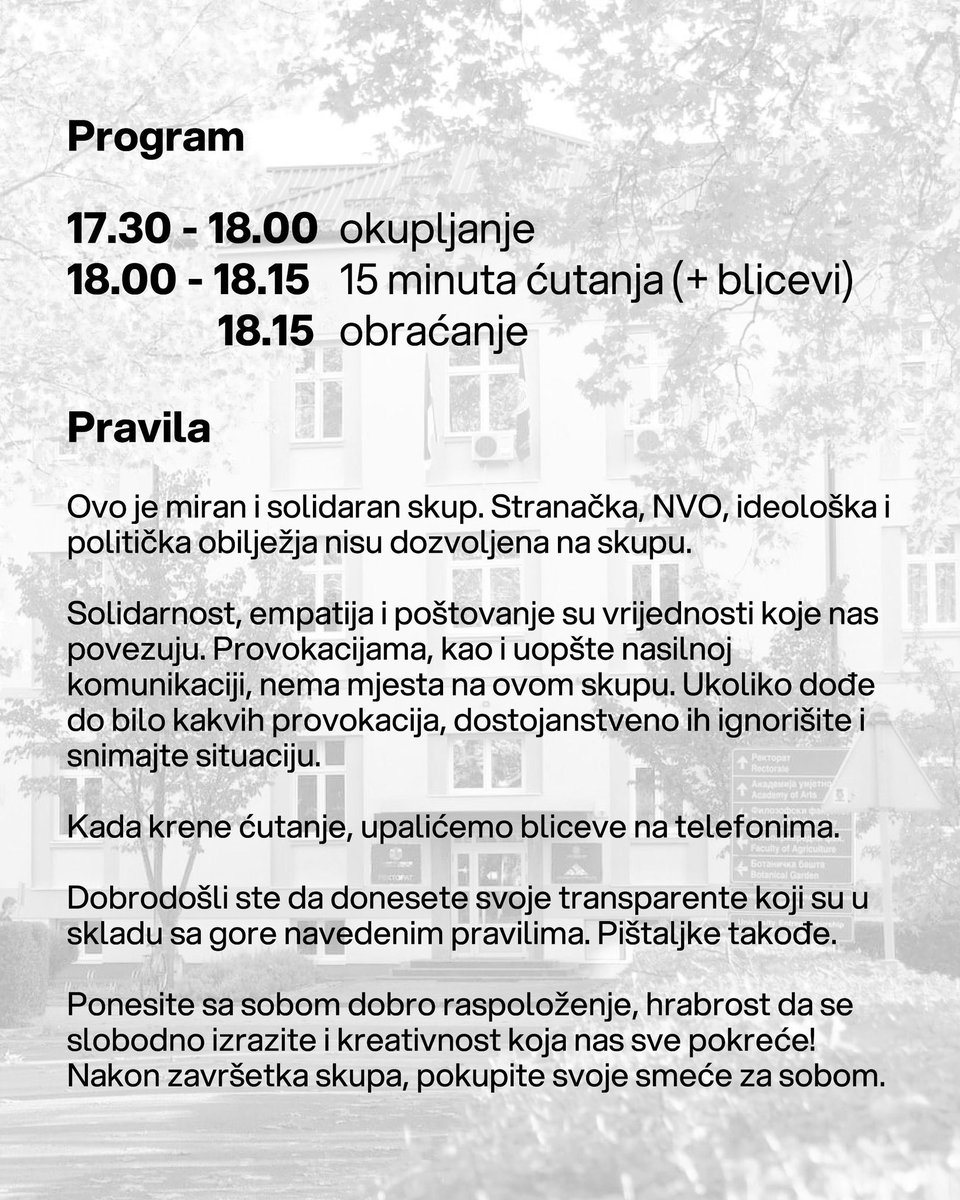 bl_studenti's tweet photo. Dragi studenti, srednjoškolci, profesori i sugrađani,

Vidimo se danas u 17.30 na Kampusu! https://t.co/dWrLXi4emK