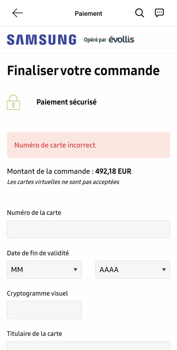 ShaxTheOne's tweet photo. Bon @SamsungMobile votre service de reprise Evollis est complètement NUL. J'ai tenté a plusieurs reprises du 23/01/25 au 02/25 plus se 10 tentatives de précommander avec des moyens de paiements différents tous sans succès plus bug multiples. Au final... jamais eu de S25 Ultra https://t.co/pMxyaKyCsZ