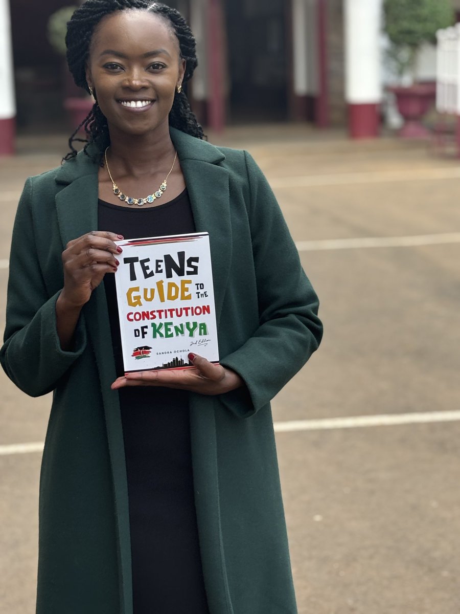 Teddy Warria (@twarria) on Twitter photo ‘Teens Guide to the Constitution of Kenya’ arrives in style at my old school, Lenana School, delivered by its author, Sandra Ochola. For you and your teen and young adult, the book is available <a href="/NuriaStore/">The Home of African Books</a> #BooksFirst <a href="/LaibonSociety/">The Laibon Society</a> <a href="/PAngatia/">Kataka Angatia</a> ‘Teens Guide to the Constitution of Kenya’ arrives in style at my old school, Lenana School, delivered by its author, Sandra Ochola. For you and your teen and young adult, the book is available <a href="/NuriaStore/">The Home of African Books</a> #BooksFirst <a href="/LaibonSociety/">The Laibon Society</a> <a href="/PAngatia/">Kataka Angatia</a>