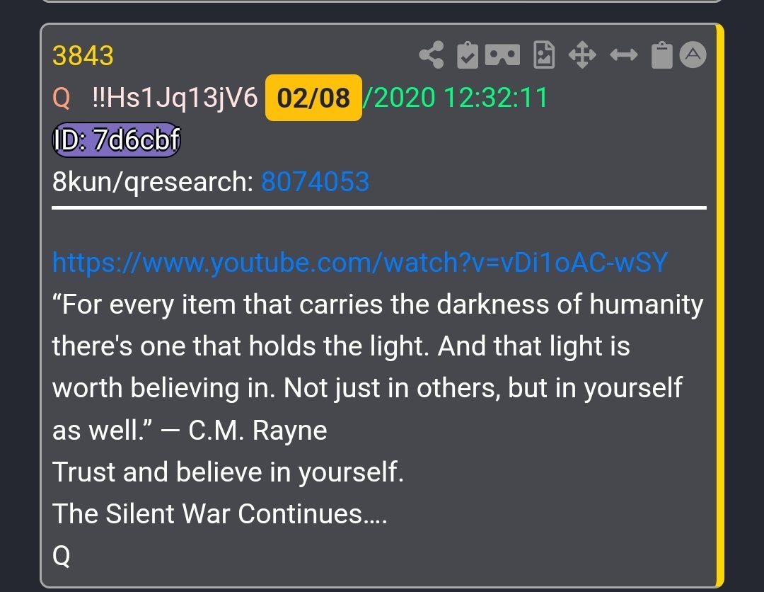 Captaintrips333's tweet image. No Cohencidences, a direct date and timestamp

02/08 12:32

“For every item that carries the darkness of humanity there&apos;s one that holds the light. And that light is worth believing in. Not just in others, but in yourself as well.” ― C.M. Rayne
Trust and believe in yourself.
The…