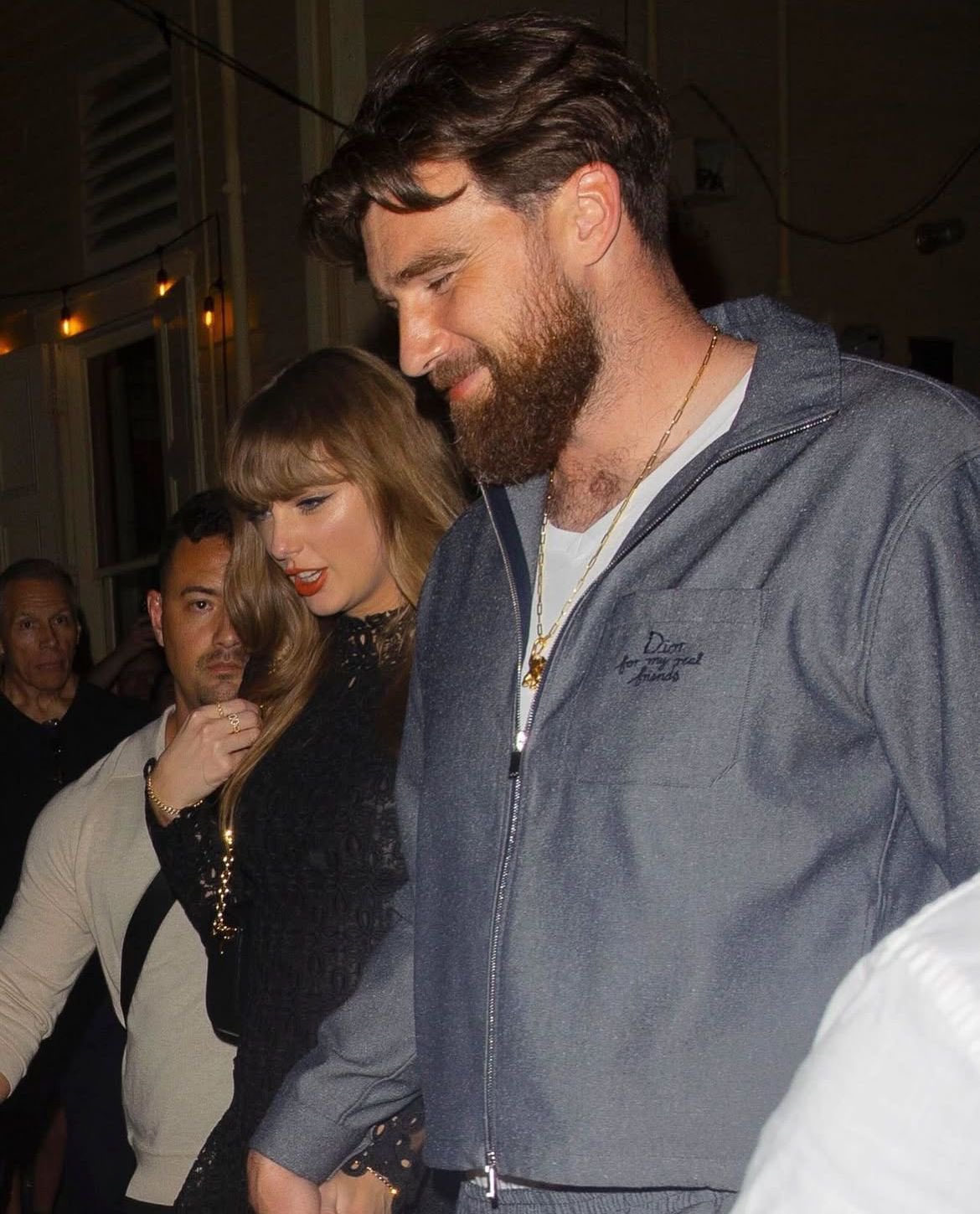 BBQ Chiefs on X: "Travis Kelce and Taylor Swift enjoying a night out  https://t.co/iY5Sg6oLJJ" / X