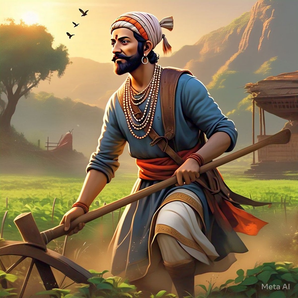 pravinp7716's tweet photo. Meta AI कडून मी छत्रपती शिवाजी महाराजांचा शेती करताना आणि पन्हाळ गडावरील संभाजी महाराजांच्या भेटीचा फोटो घेतला...🚩🚩🚩🚩
#Meta_AI
#शिवाजी_महाराज
#छावा https://t.co/04liqAQNJ8