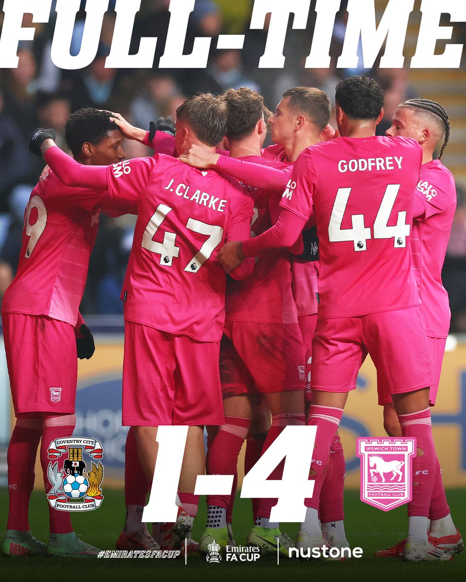 IpswichTown's tweet image. Through to the next round! 🏆

#EmiratesFACup | @Nustone_UK