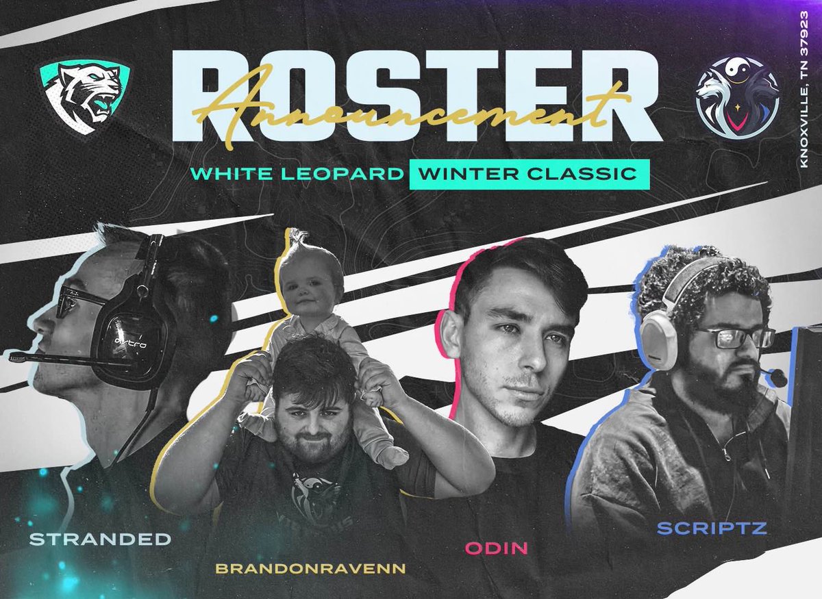 ⚠️Welcome our <a href="/KnoxEsportsTN/">Knox Esports</a> Roster⚠️

<a href="/brandonravenn/">𝘽𝙧𝙖𝙣𝙙𝙤𝙣</a> 🥶
<a href="/OdinSon_US/">Odin</a> 🤬
<a href="/ScripTTz/">JoJo</a> 🖊️ 
<a href="/sStrandedTTV/">R9 | Stranded</a> ☠️

Currently 1-1 in their pool 

Catch the action live at Twitch.tv/knoxesports

Join the action or watch the fun the Sins are out for the first time in history!