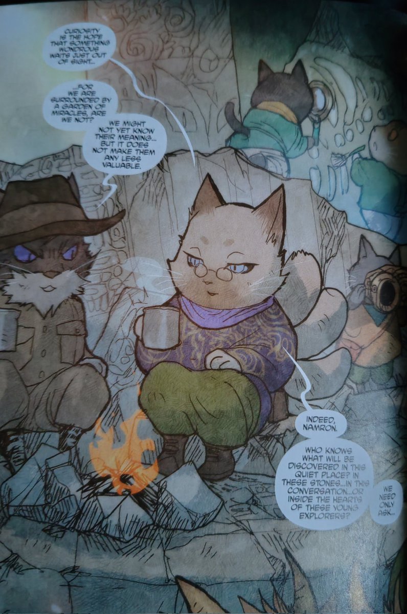 ScottMcdade116's tweet image. Reading the magnificent work of Marjorie Liu and Sana Takeda and this page resonated. Fanning the flames of curiosity in children and yp after giving them a safe base and who knows what wonders will occur. #attachmentledpractice