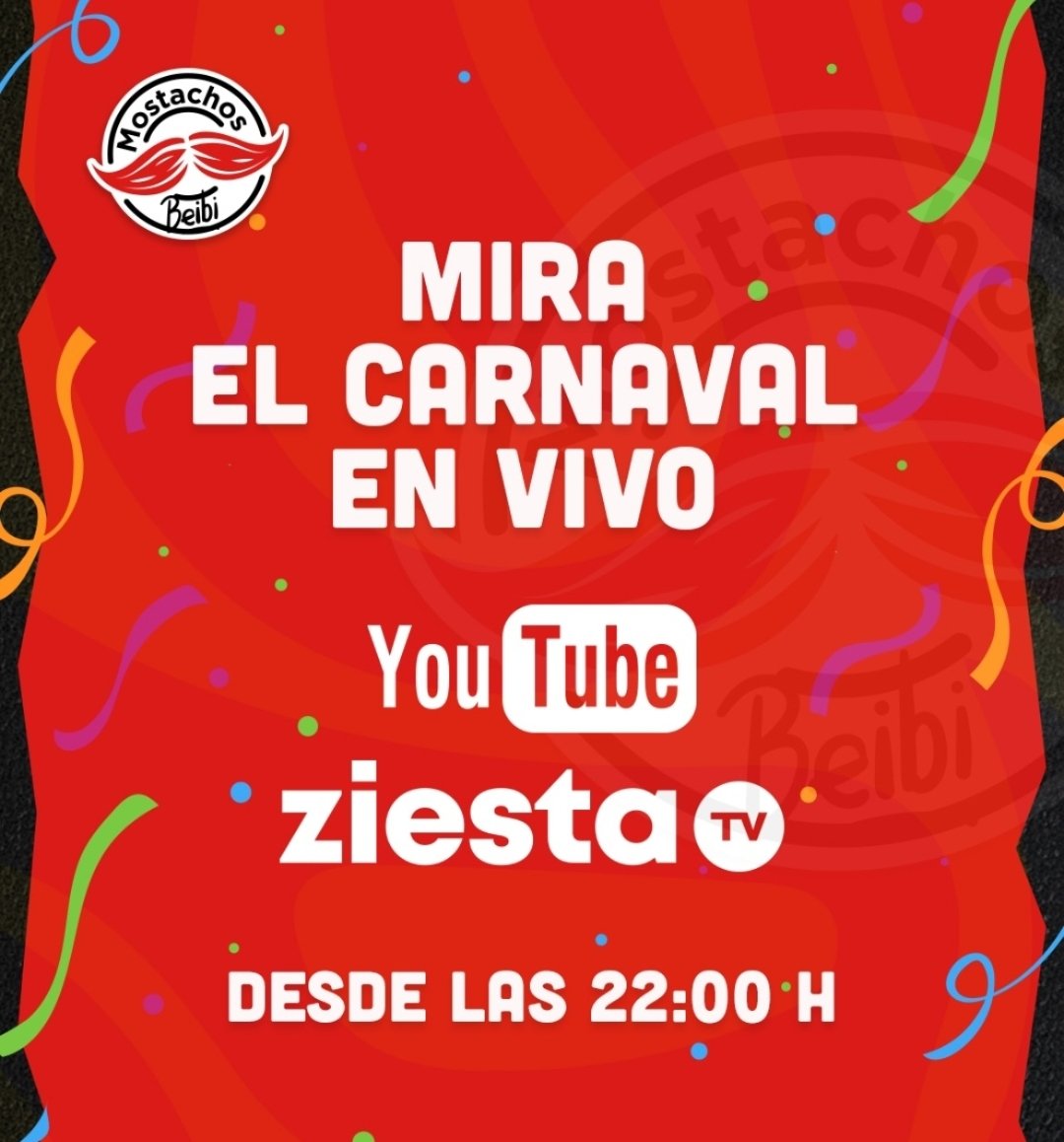 😎 ¡Hoy volvemos a transmitir el Carnaval de ##Corrientes! Desde el Palco de Mostachos a las 22.
Te esperamos en youtube.com/@ziestatv