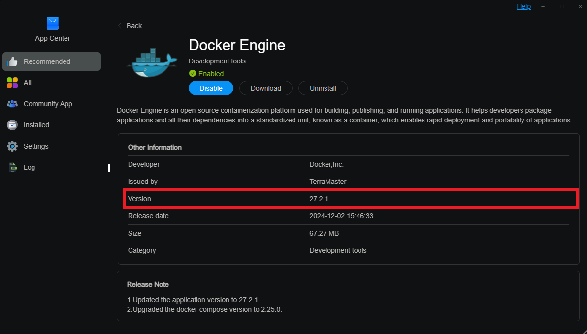 I just realized <a href="/TerraMasters/">TerraMaster</a> have upgraded their Docker Engine to version 27.2.1 while <a href="/Synology/">Synology Inc.</a> have ignored the continuous complaints from the community and the thousands of Feature Inquiries. mariushosting.com/synology-docke… #mariushosting #Synology #NAS #Terramaster