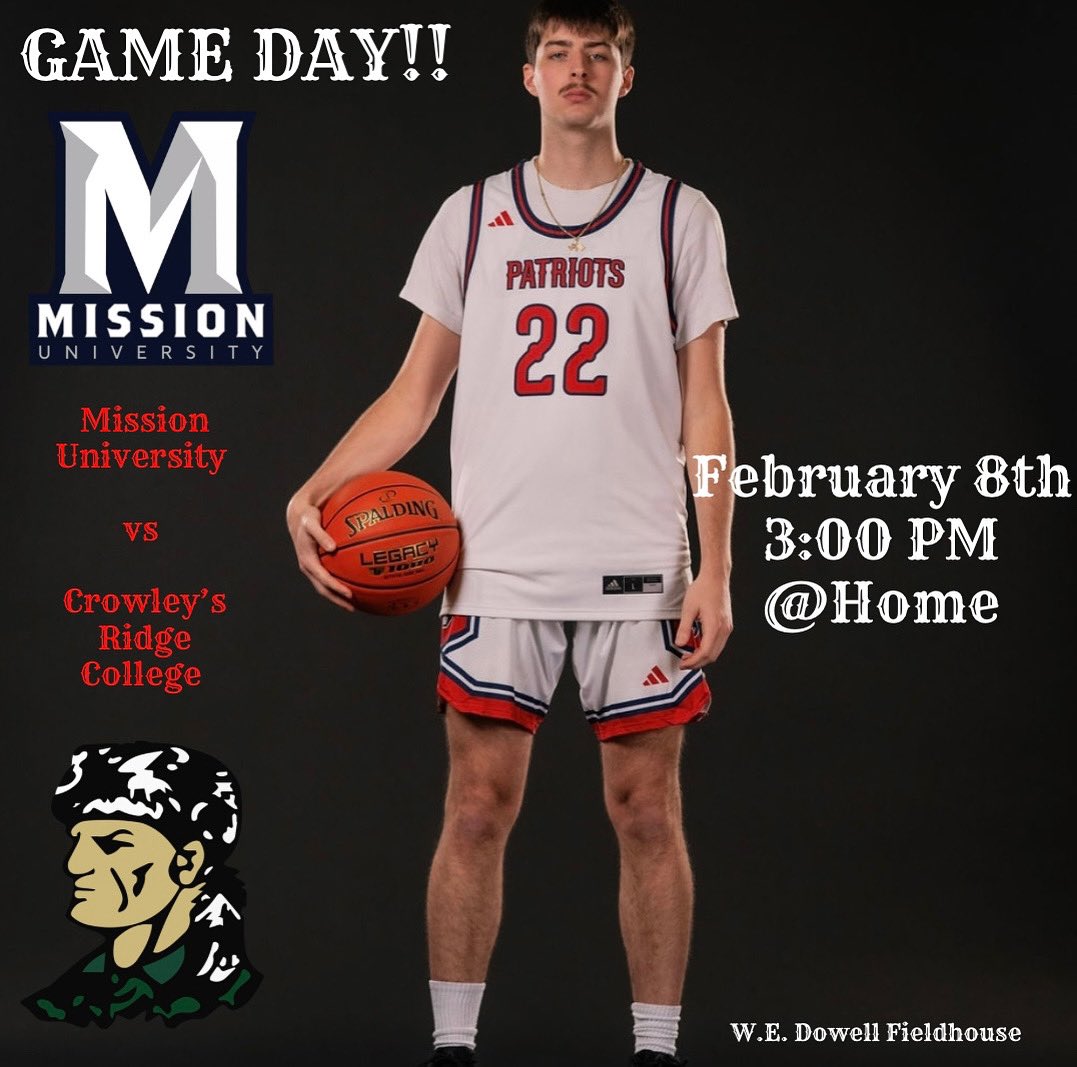GAME DAY‼️

MU🆚CRC

3:00 PM⏱️
@ Home🏠
⬇️⬇️⬇️
gopatriotathletics.com/watch/?