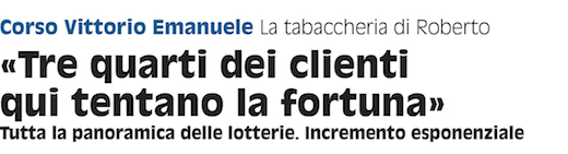 mondopadano's tweet image. «Tre quarti dei clienti qui tentano la fortuna».
La #tabaccheria di Roberto, in corso Vittorio Emanuele.
#gioco #azzardo #società #inchiesta 
mondopadano.it/stories/attual…