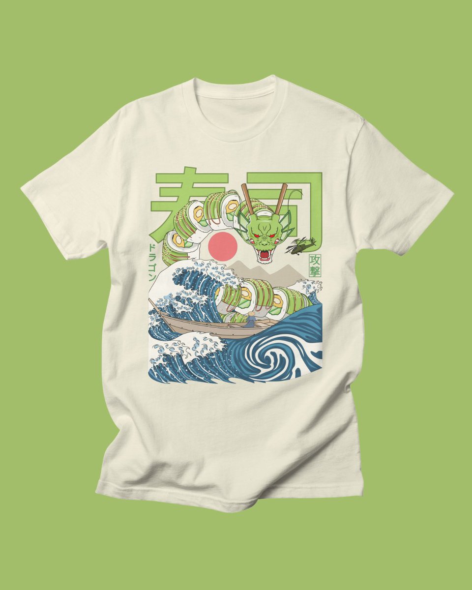 The Great Dragon Roll off Kanagawa  🍣🐉

Does anyone wanna be art moots?

Available on apparel, prints, and accessories, links in bio!

#sushidragon #japanesefood #artmoots #ArtistOnX #JapaneseArt