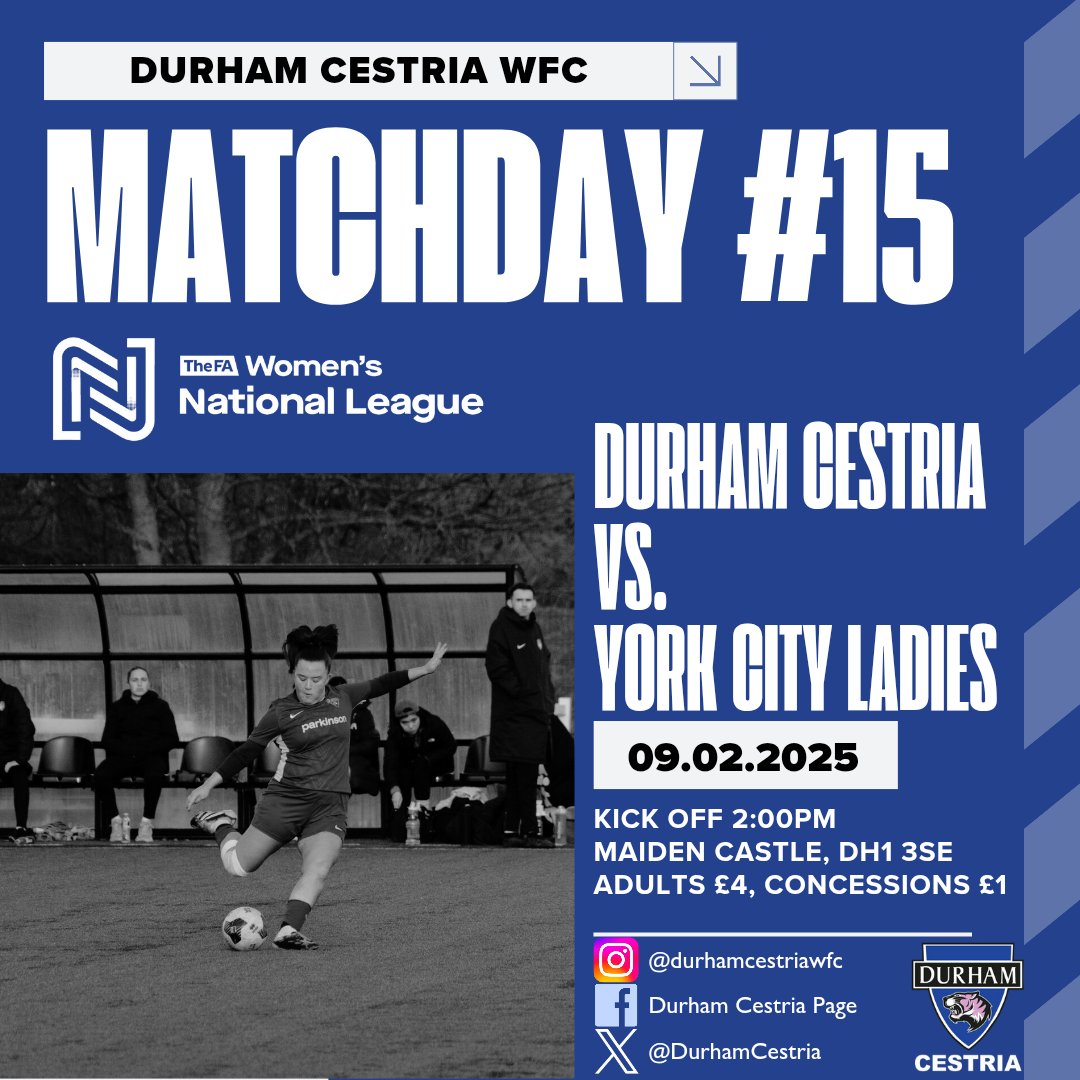 Tomorrow we host <a href="/YorkCityLFC/">York City Ladies FC</a> in the <a href="/FAWNL/">FA Women's National League</a> at Maiden Castle. Come along and support the lasses! 

#UTD