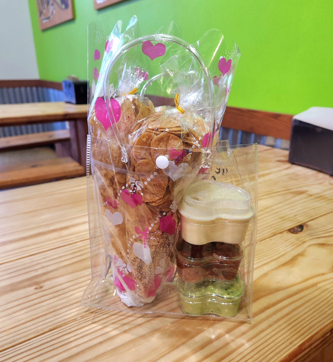 We’re doing our first ever Valentine’s Day special!
Why spend a fortune on flowers that will wilt when you can surprise your special someone with a bouquet of chips and dip! It’s crunchy, flavorful, and exactly what they really want!
We have two bouquet options, both for $15.99!