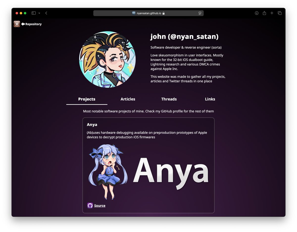 Refreshed my homepage a bit

nyansatan.github.io