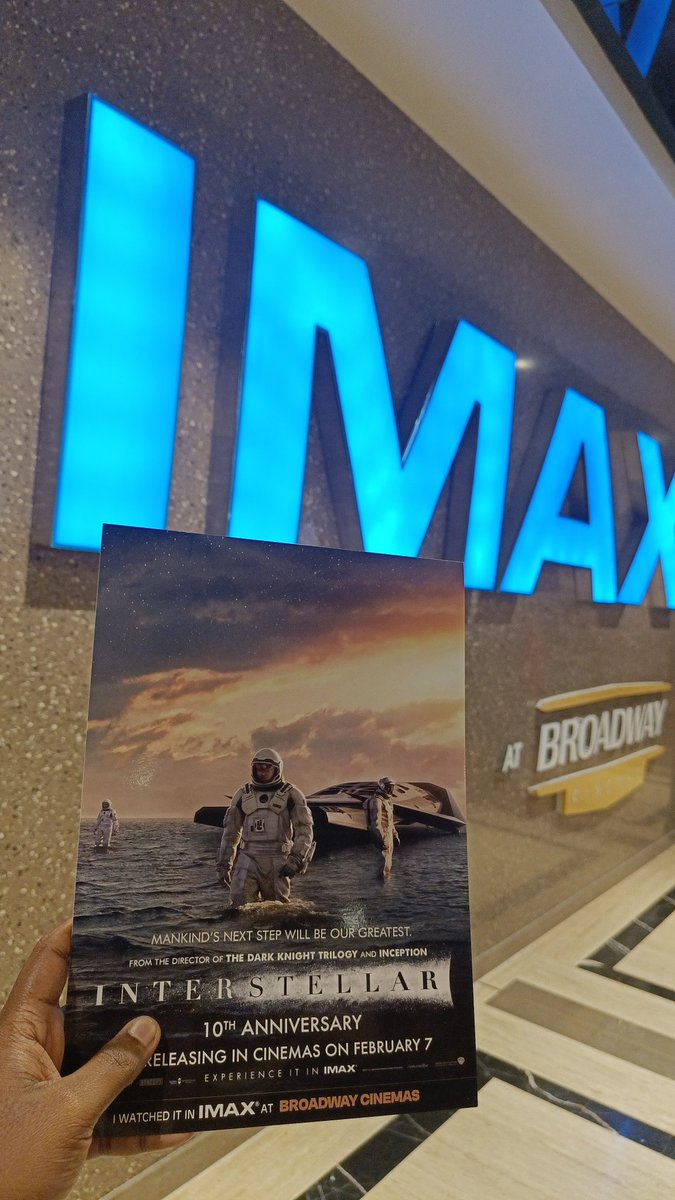 shutter__bug_'s tweet photo. Finally witnessed the MASTERPIECE in IMAX!  @CinemasBroadway 
#IMAX #Interstellar https://t.co/CRt14my6wZ