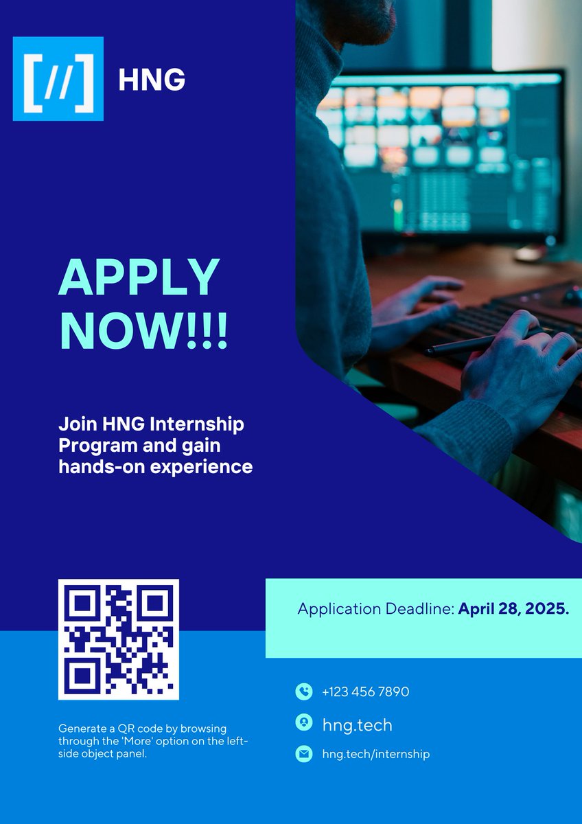 OnyenzeCynthia's tweet image. 🚀 Ready to kickstart your tech career? Join the HNG Internship Program and gain hands-on experience in software development! 🌟 Apply now and become part of our innovative community. #HNGInternship #TechInternships #LearnToCode&quot;