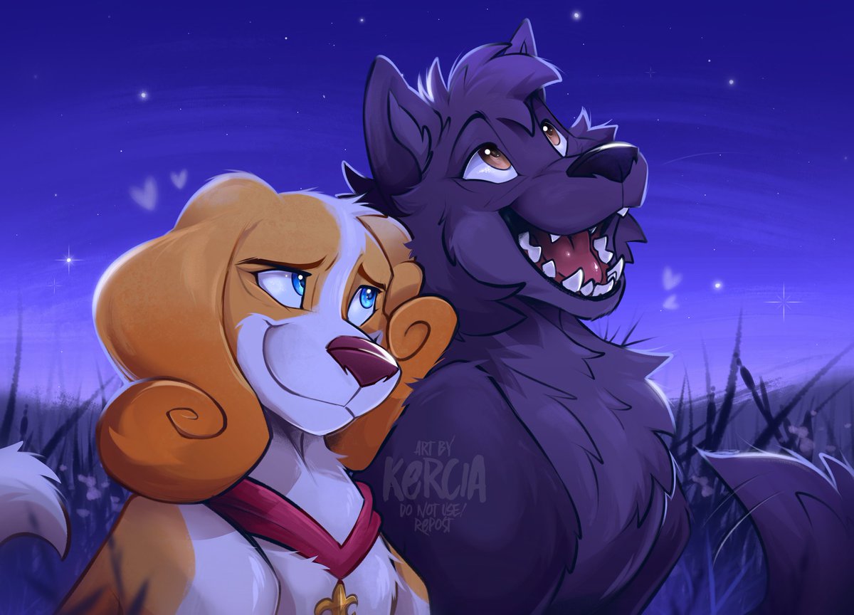 They are so cute🐶🐺❤️ #BelfortAndLupin