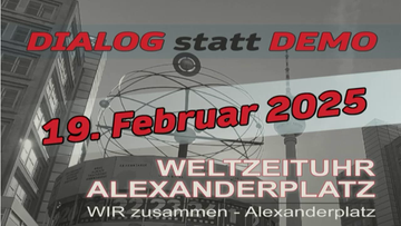 #fckQuerdenken #Rechtspopulismus #Berlin
#b1302 Querdenken30
#b1302 Friedlich Zusammen / Zensurale (bis #b2302)
#b1502 Bündnis für Frieden
#b1902 "Dialogstatt Demo" #SvenStreck/#FreieGeister