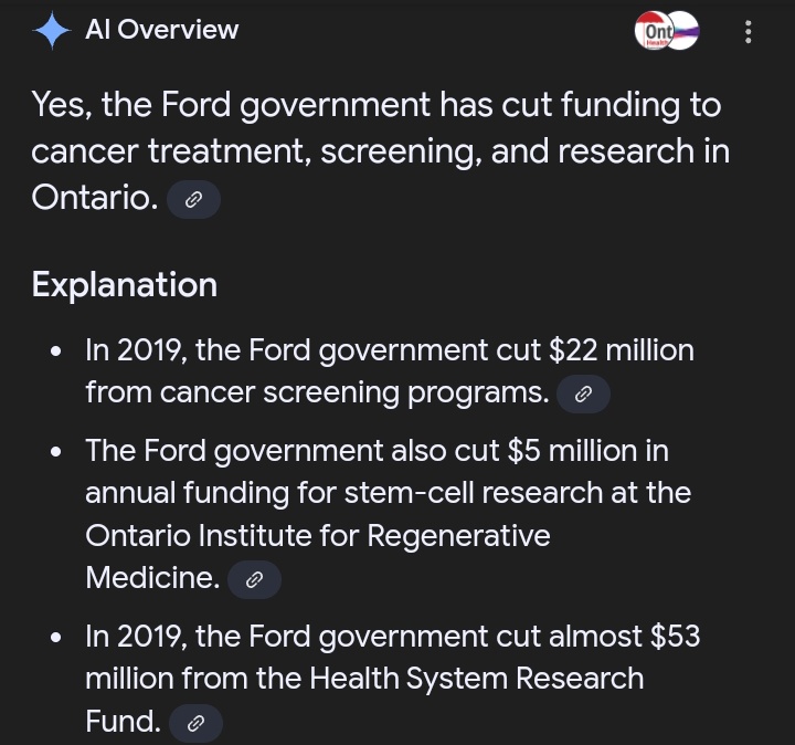 long_daze's tweet image. Yes, the Ford government cut funding to Cancer. 
Please look it up because I'm tired of doing it.  
🇨🇦