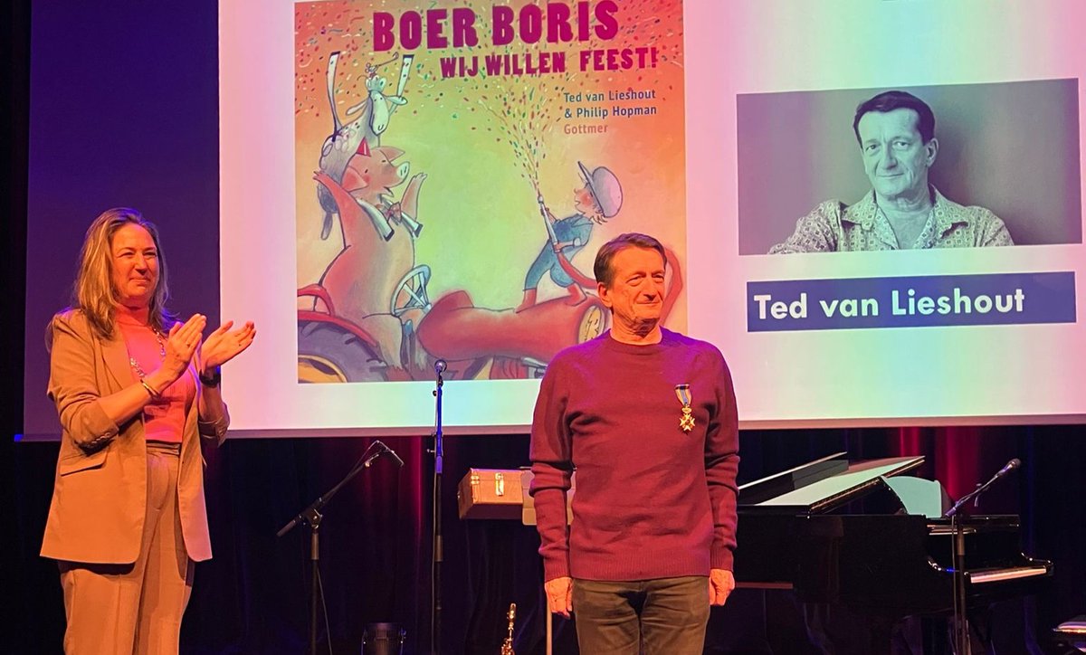 👑Ted van Lieshout is zojuist benoemd tot Ridder in de Orde van de Nederlandse Leeuw. Hij krijgt deze koninklijke onderscheiding onder andere vanwege zijn zeer bijzondere bijdrage aan de Nederlandse (jeugd)literatuur.