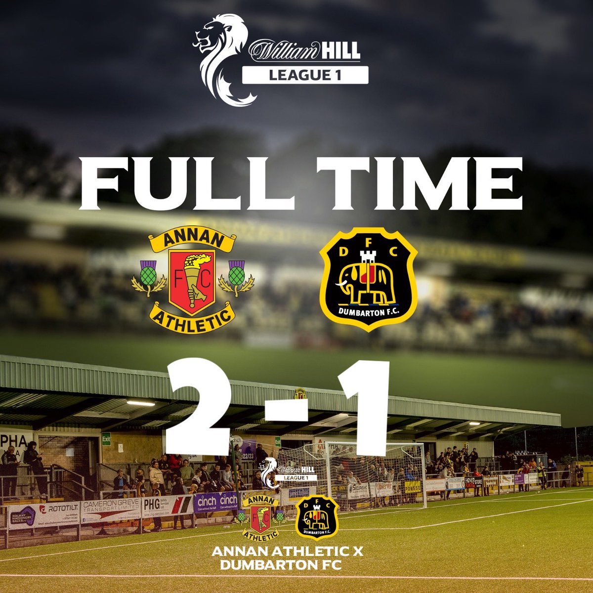 AnnanAthleticFC's tweet photo. Massive 3 points here at Galabank! https://t.co/p17EgncrWP