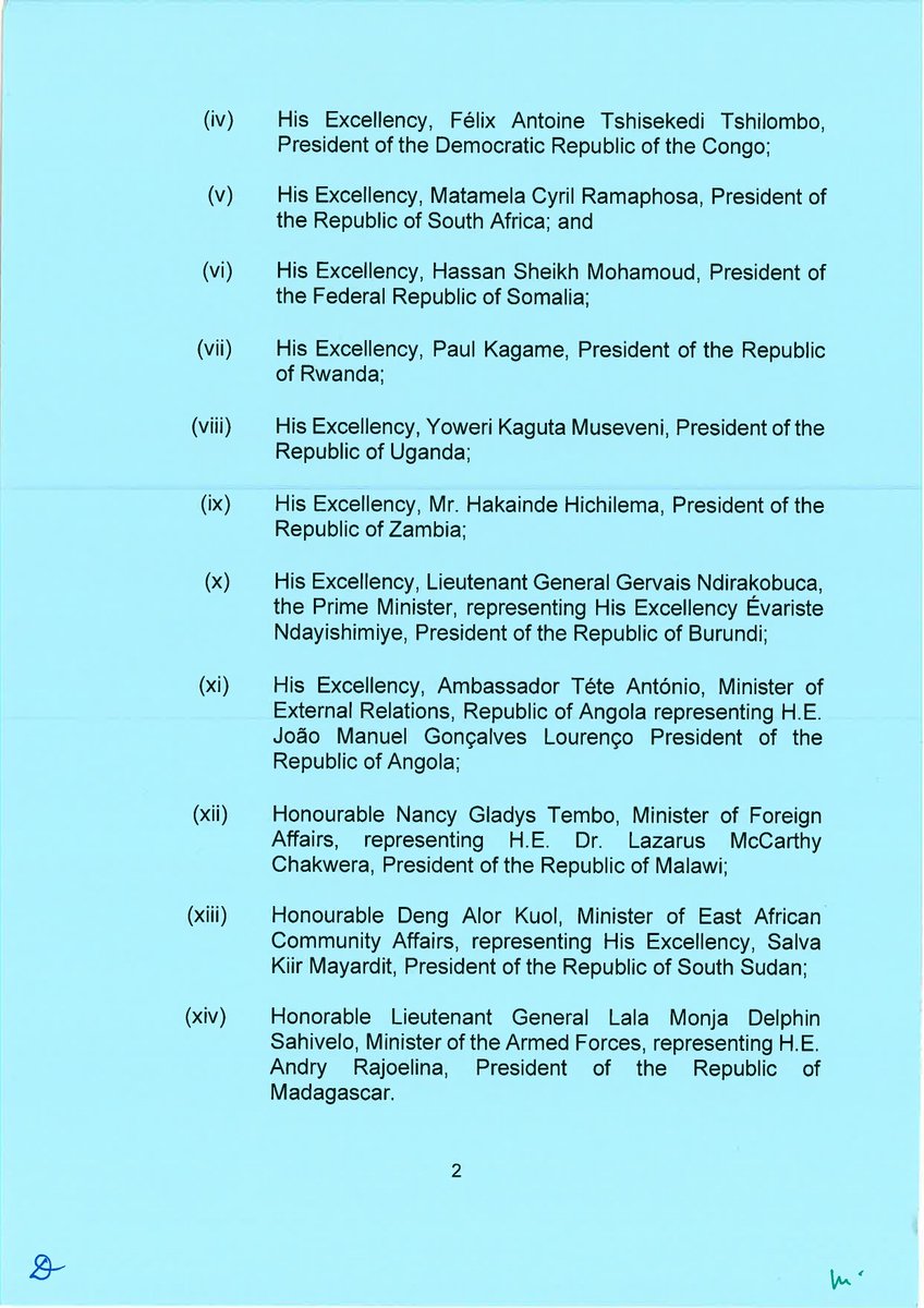 OfficePCS_KE's tweet image. COMMUNIQUE OF THE JOINT EAC-SADC SUMMIT OF HEADS OF STATE AND GOVERNMENT.

Date: 8th February, 2025.