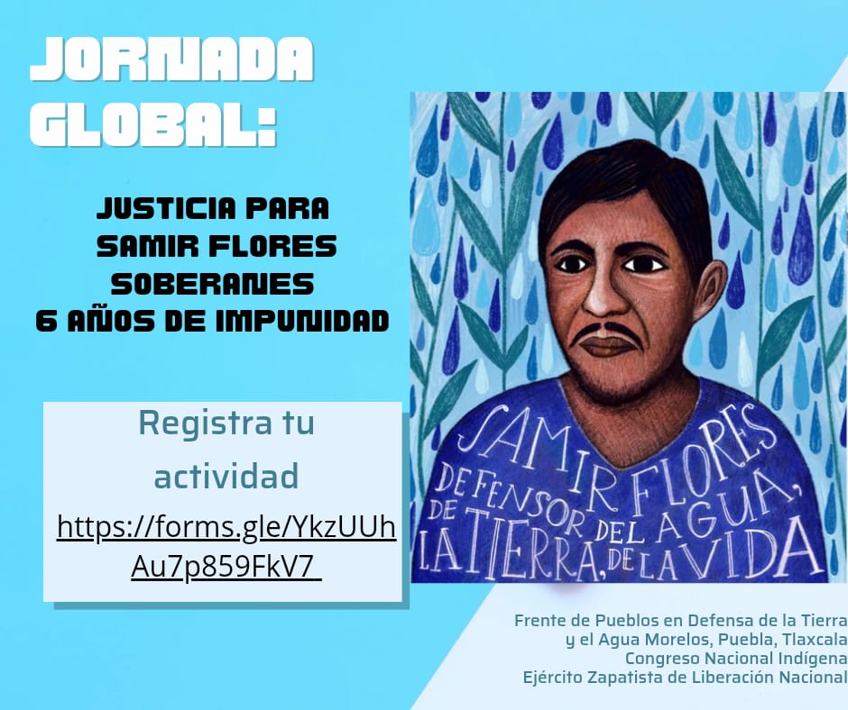 CNI_Mexico's tweet photo. LLAMADO A LA JORNADA GLOBAL: ¡JUSTICIA PARA SAMIR FLORES SOBERANES!

Registra tu actividad: https://t.co/HXsUddTrnz https://t.co/SfUMRihXeT