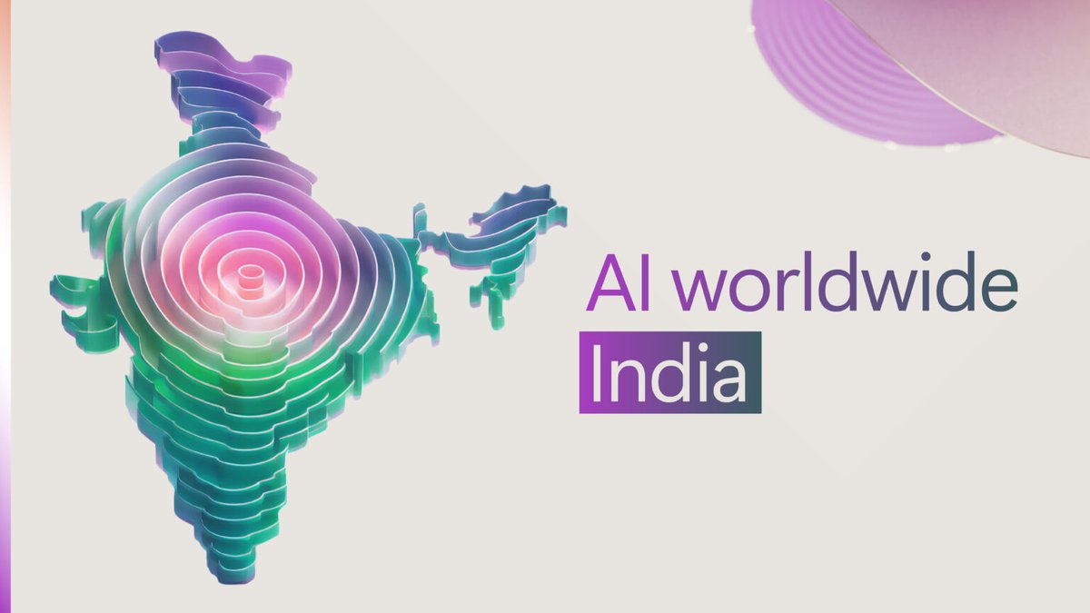 India is set to lead the AI era with its vast talent pool, proactive government initiatives, and thriving startup ecosystem. 

Learn how they are using AI to solve societal and business challenges: msft.it/6019U9kr7