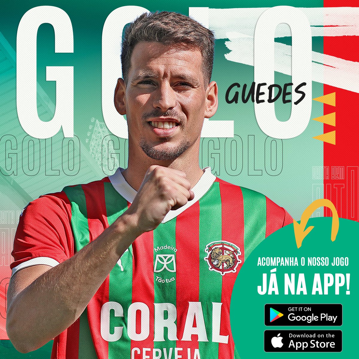 MaritimoMadeira's tweet photo. ⚽ Golooo ⚽ / ⚽ Goalll ⚽ / ⚽ Golll ⚽
#CSMPSC | 2-0 https://t.co/h1UbLSBwvd