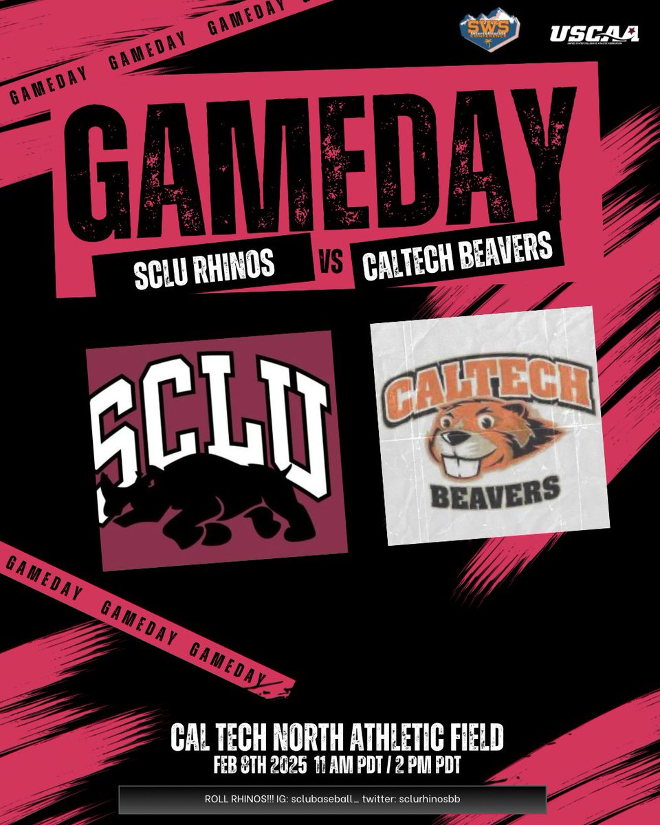 sclurhinosbb's tweet photo. Rhinos look to bounce back this weekend against CalTech after tough start to the season. Lookout for some key players in today’s games. Coming hot off of last series 
👀👀
Senior Hide Tonaka
Sophomore Ivan Ayala
Sophomore Cesar Cisneros
Freshman Chris Cotton
Freshman Yawuum Acaad https://t.co/qCNcjCB9di